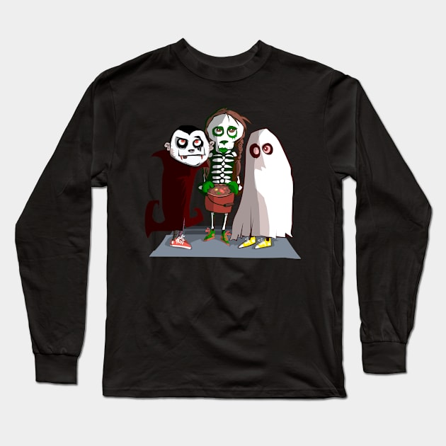 Trick or Treat Long Sleeve T-Shirt by viSionDesign